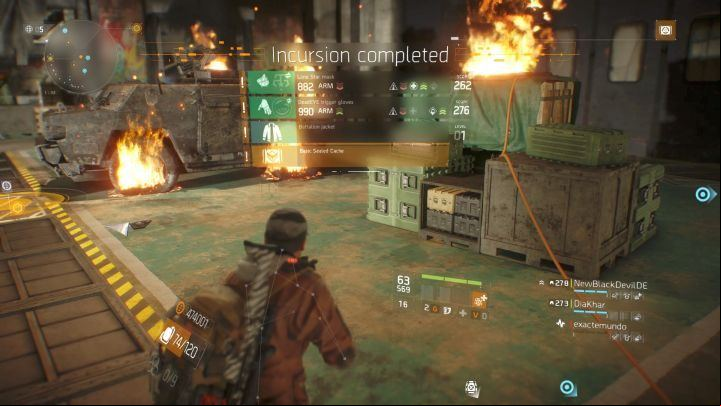 Incursion missions are extremally difficult but they offer valuable rewards. - Incursion in Division - Game modes - Tom Clancys The Division Game Guide