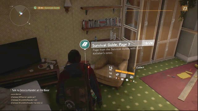 The third page of the guide in the one-room flat. - Chelsea & Camp Hudson (M1) | Intel data - Intel data - Tom Clancys The Division Game Guide