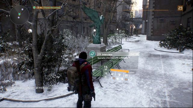 The lost phone in a small park - Chelsea & Camp Hudson (M1) | Intel data - Intel data - Tom Clancys The Division Game Guide