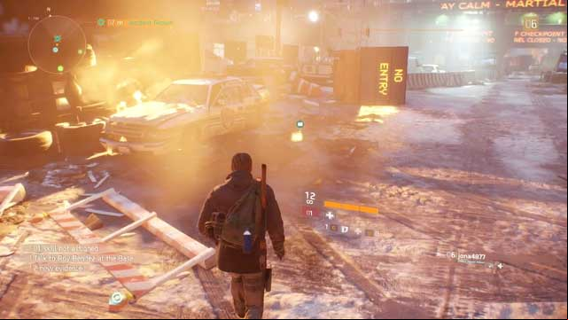 You find the laptop out in the street, by the crashed cars - Hudson Yards (M2) | Intel data - Intel data - Tom Clancys The Division Game Guide