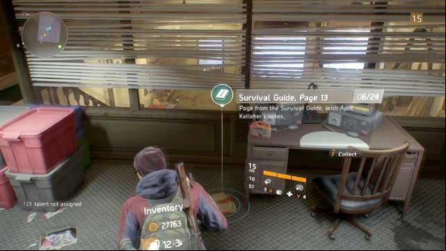 The 13th page of the survival guide - Clinton (M5) | Intel data - Intel data - Tom Clancys The Division Game Guide