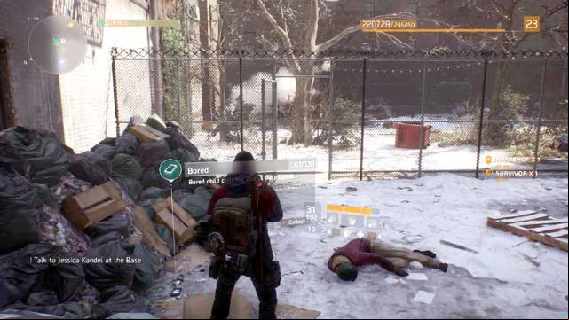 Anther phone in the alleyway, where you can also run into some bandits - Clinton (M5) | Intel data - Intel data - Tom Clancys The Division Game Guide