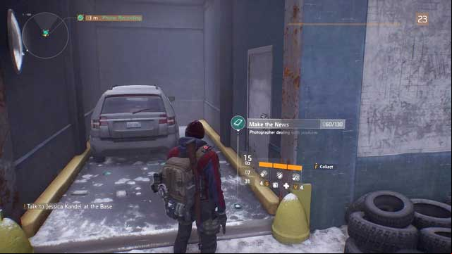 You find this collectible by the garage gate - Clinton (M5) | Intel data - Intel data - Tom Clancys The Division Game Guide
