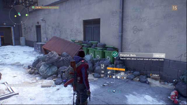 Another camera by the trashcans, behind the buildings - Clinton (M5) | Intel data - Intel data - Tom Clancys The Division Game Guide