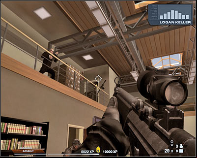 As you've probably noticed, allied units have arrived, so don't shoot them by mistake - Scene 2 - Hacienda - part 2 - Act 7 - Estate - Tom Clancys Rainbow Six: Vegas 2 - Game Guide and Walkthrough