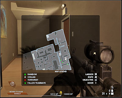 Once you're ready, give the order to proceed with the assault - Scene 2 - Hacienda - part 2 - Act 7 - Estate - Tom Clancys Rainbow Six: Vegas 2 - Game Guide and Walkthrough