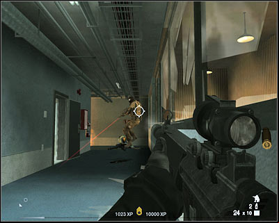 Now you should start moving towards the right door - Scene 3 - Refinery - part 3 - Act 6 - Nevada Desert - Tom Clancys Rainbow Six: Vegas 2 - Game Guide and Walkthrough
