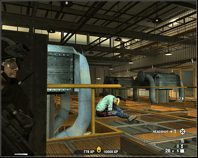 Obviously you will have to secure this room before moving forward - Scene 2 - Furnaces - part 2 - Act 6 - Nevada Desert - Tom Clancys Rainbow Six: Vegas 2 - Game Guide and Walkthrough