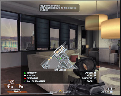 1 - Scene 1 - Penthouse - part 2 - Act 5 - Theater - Tom Clancys Rainbow Six: Vegas 2 - Game Guide and Walkthrough