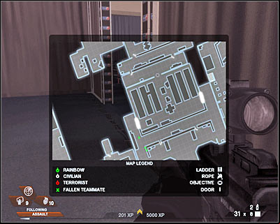The most difficult thing about this fight is that enemy soldiers will be standing close to the entrances and many of them will try advancing towards your position - Scene 2 - Exhibition Hall - part 5 - Act 4 - Convention Center - Tom Clancys Rainbow Six: Vegas 2 - Game Guide and Walkthrough