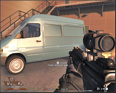 Ignore the hint about the possibility of performing a simultaneous attack from two different directions - Scene 2 - Exhibition Hall - part 1 - Act 4 - Convention Center - Tom Clancys Rainbow Six: Vegas 2 - Game Guide and Walkthrough