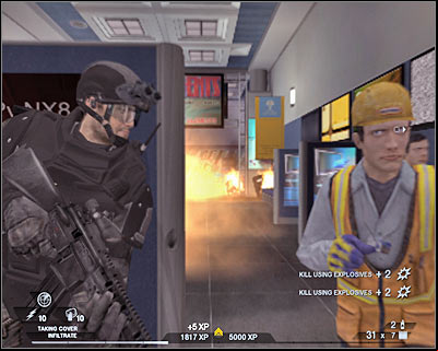 1 - Scene 1 - South Hall - part 2 - Act 4 - Convention Center - Tom Clancys Rainbow Six: Vegas 2 - Game Guide and Walkthrough