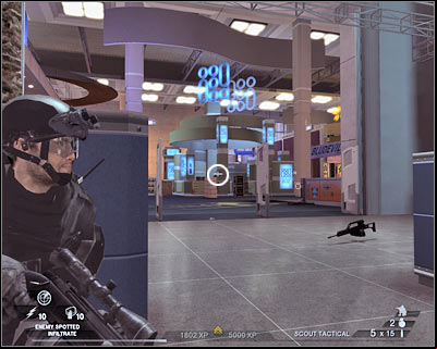 Order your team to follow your lead - Scene 1 - South Hall - part 2 - Act 4 - Convention Center - Tom Clancys Rainbow Six: Vegas 2 - Game Guide and Walkthrough