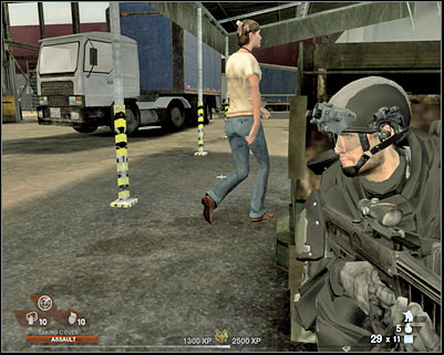 You will have to be very aggressive here - Scene 4 - Sweatshops - part 2 - Act 2 - Old Vegas - Tom Clancys Rainbow Six: Vegas 2 - Game Guide and Walkthrough