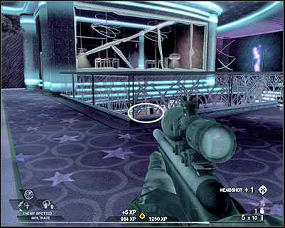 Make sure that the ground floor has been secured - Scene 2 - Nightclub - part 4 - Act 2 - Old Vegas - Tom Clancys Rainbow Six: Vegas 2 - Game Guide and Walkthrough