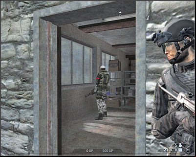 Enter this new building - Scene 1 - Negotiations - part 1 - Act 1 - Pyrénées - Tom Clancys Rainbow Six: Vegas 2 - Game Guide and Walkthrough