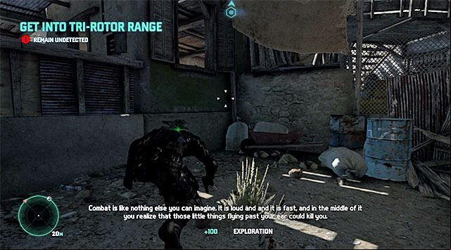 The window of the hut to the left - Make your way to the area where you take over the drone - Mission 2 - Insurgent Stronghold - Tom Clancys Splinter Cell: Blacklist - Game Guide and Walkthrough