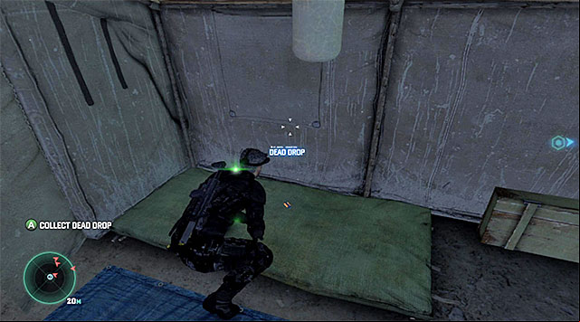 Keep going to the right and you will reach a tent after several moments - Locate the source of transmission - Mission 2 - Insurgent Stronghold - Tom Clancys Splinter Cell: Blacklist - Game Guide and Walkthrough