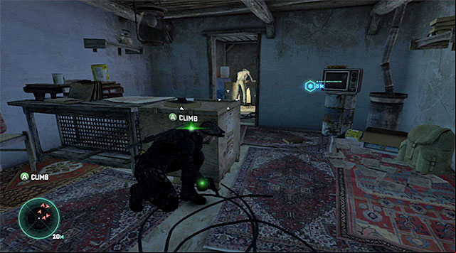 The guard from the vicinities of the last hut - Locate the source of transmission - Mission 2 - Insurgent Stronghold - Tom Clancys Splinter Cell: Blacklist - Game Guide and Walkthrough