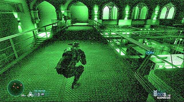 A guard on the upper balconies - Gain access to the treasure - Mission 6 - Special Missions HQ - Tom Clancys Splinter Cell: Blacklist - Game Guide and Walkthrough