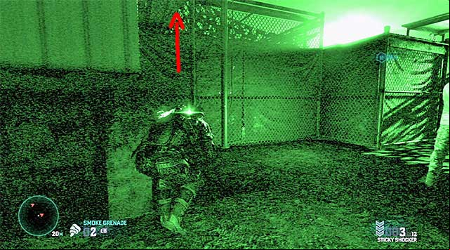 A ledge that you need to grab onto - Make it out of the camp - Mission 8 - Detention Facility - Tom Clancys Splinter Cell: Blacklist - Game Guide and Walkthrough