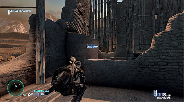 The Dead Drop is on the ground next to the active mill - Kobin's missions - Dead Drops - Tom Clancys Splinter Cell: Blacklist - Game Guide and Walkthrough