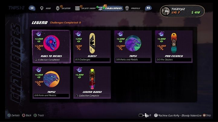 Trophy type: gold - Tony Hawks Pro Skater 1+2: Trophies/Achievements guide - Appendix - Tony Hawks Pro Skater 1+2 Guide