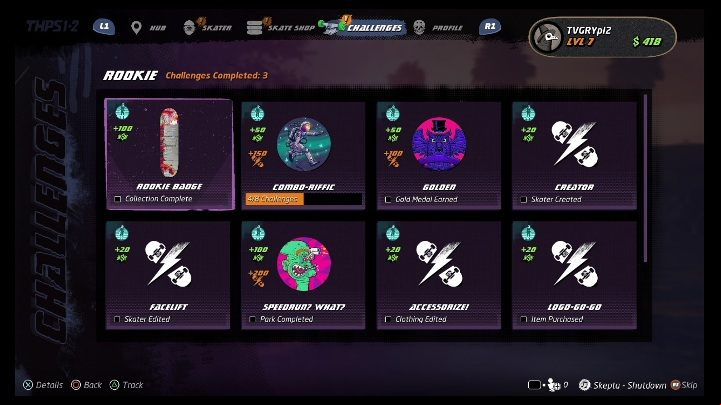 Trophy type: bronze - Tony Hawks Pro Skater 1+2: Trophies/Achievements guide - Appendix - Tony Hawks Pro Skater 1+2 Guide