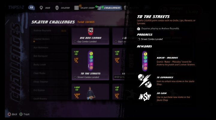 Each character available in the game has its own challenges - Tony Hawks Pro Skater 1+2: Andrew Reynolds guide, skills - Original skaters - Tony Hawks Pro Skater 1+2 Guide