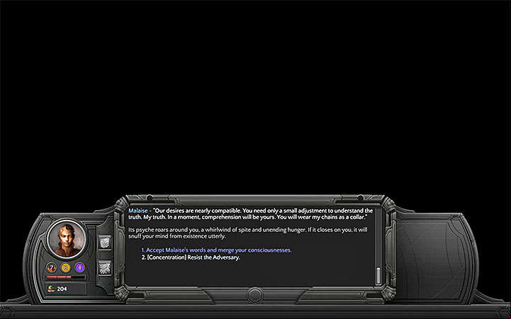 Do or die - defend yourself using Concentration - Eyes of the Adversary - side quest walkthrough | Cliffs Edge - Sagus Cliffs: Cliffs Edge - Torment: Tides of Numenera Game Guide