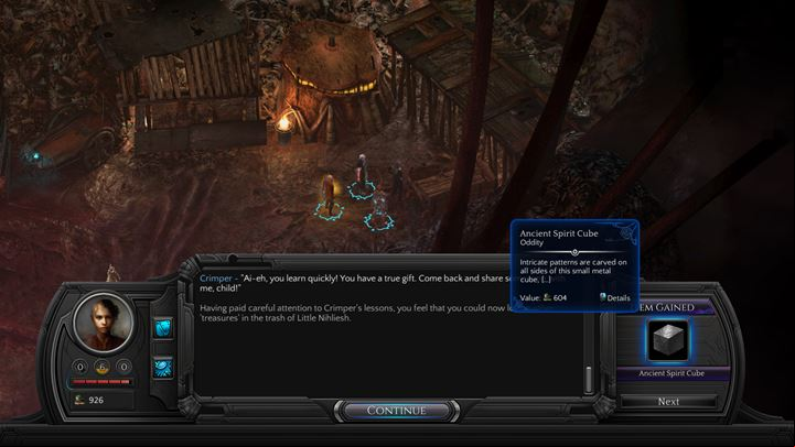 Canvassing the trash for interesting items - To begin, talk with Crimper, a person found in Small Nihilesh (M19 - Places where you can unlock permanent stat bonuses | Adventurers Guide - Adventurers Guide - Torment: Tides of Numenera Game Guide