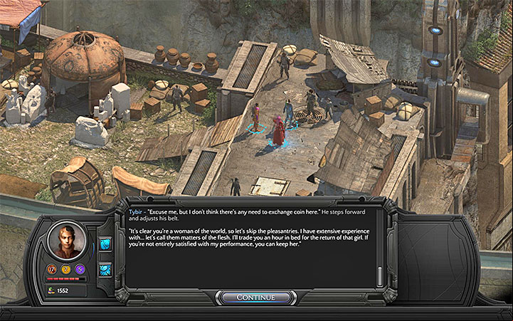Tybir should the conversation once you choose to rebuy Rhin - All Torment: Tides of Numenera Achievements / Trophies - Strategy Guide - Torment: Tides of Numenera Game Guide