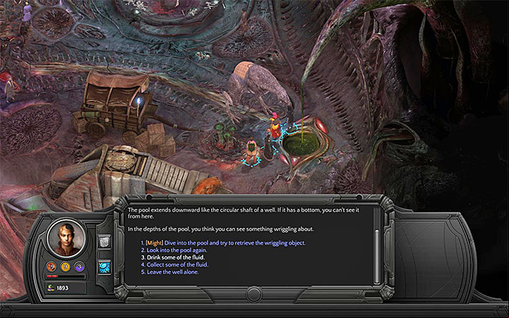 You can drink the Bloom Juice for example on Memoviras Courtyard - All Torment: Tides of Numenera Achievements / Trophies - Strategy Guide - Torment: Tides of Numenera Game Guide
