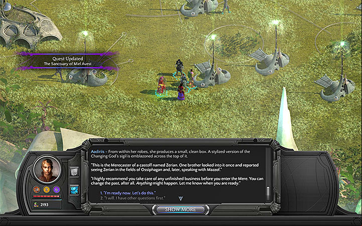 Talk to Aadiriis to receive the merecaster - All Merecasters in Torment: Tides of Numenera - Puzzles and additional activities - Torment: Tides of Numenera Game Guide