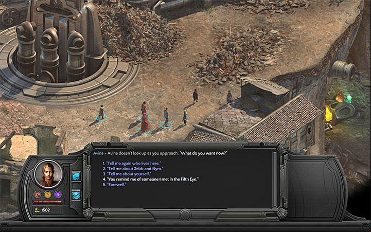 Avina is standing next to other orphans. - Where can you find all the copies of the Ghostly Woman (Fifth Eye Tavern)? - Puzzles and additional activities - Torment: Tides of Numenera Game Guide