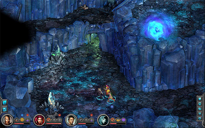 The entrance to the cavern appears after your meeting with The Builder. - Dracogens Price - main quest walkthrough | Memoviras Courtyard - Bloom: Memoviras Courtyard - Torment: Tides of Numenera Game Guide