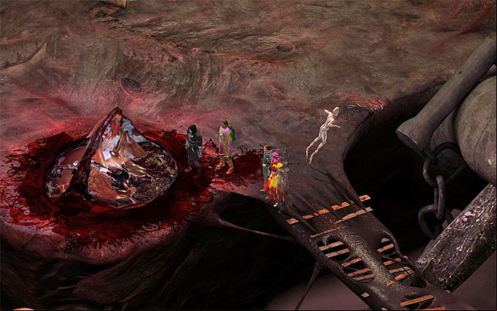 The Cyst has to burst, which will allow you to examine it and obtain the handle. - A Hilt Without a Blade - side quest walkthrough | Vast Interior - Bloom: Vast Interior - Torment: Tides of Numenera Game Guide