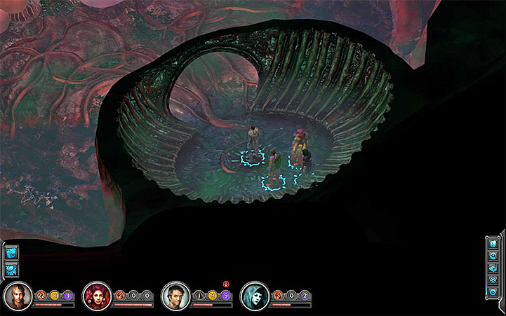 Save the game after reaching the Nethermost Cavity - you can easily die here - How to through the Nethermost Cavity in the Bloom and reach the Heart Interior? - Puzzles and additional activities - Torment: Tides of Numenera Game Guide