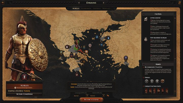 Achilles has a melee bonus - all units under your command will receive a +4 during the attack - Total War Troy: Achilles guide - bonuses, faction units, builds - Heroes - Total War Troy Guide