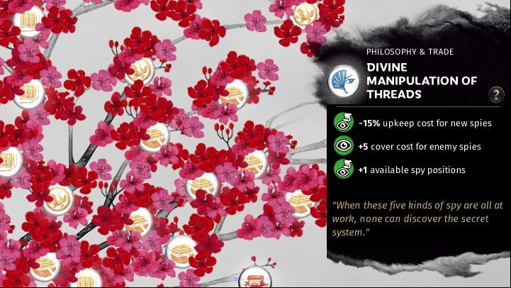 The number of available positions for spies can be increased, among others, thanks to reforms. - Undercover Network & Spies in Total War Three Kingdoms - Gameplay mechanics - Total War Three Kingdoms Guide