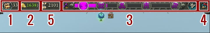 On top of the screen, you can find info on: your treasury (1), income per turn (2) (if you hover over it, you will get more detailed information), the progress of the rituals (3) that help you to gain control of the Great Vortex (more about this in a corresponding chapter) as well as the list of act - Interface | Campaign Map Gameplay - Campaign Map Gameplay - Total War: Warhammer II Game Guide