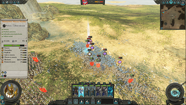 The Lizardmen will have the numbers, but you should be able to defeat them. - Order of Loremasters - advice, tips | Factions - High Elves - Total War: Warhammer II Game Guide