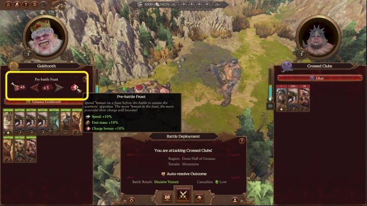Each army may sacrifice some of its meat at any time to the Great Maw to get certain bonuses in return - Total War Warhammer 3: Ogre Kingdoms - Unique mechanics - Ogre Kingdoms - Total War Warhammer 3 Guide