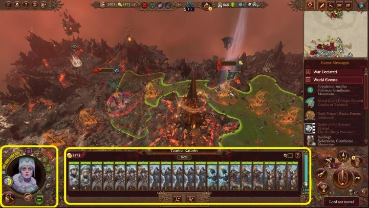1 - Total War Warhammer 3: Interface - Campaign Map - Total War Warhammer 3 Guide