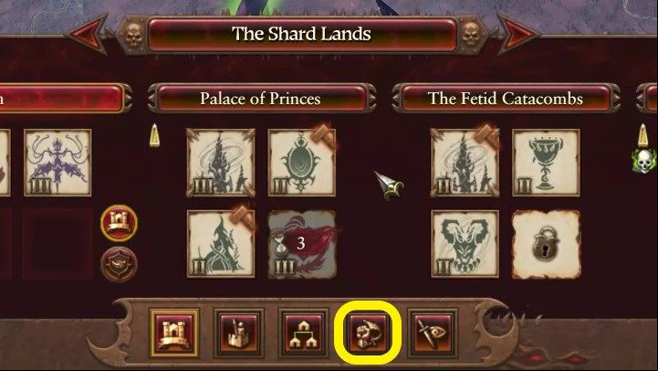 To do it, select any settlement and click the button marked in the screen above - Total War Warhammer 3: Army - Recruitment and replenishment - Military - Total War Warhammer 3 Guide