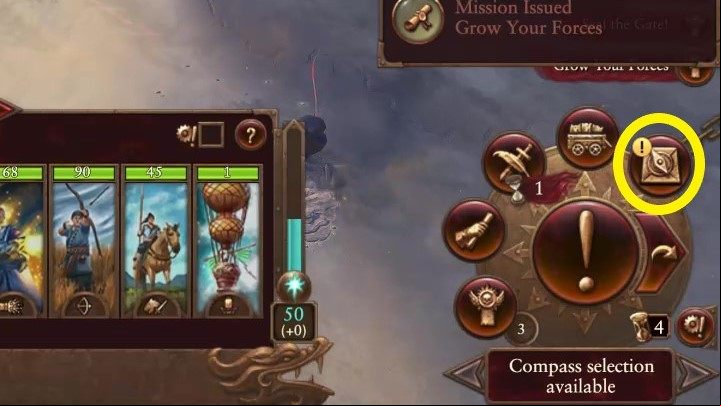 Looking at the bottom-right corner of the screen you'll see a circular menu - Total War Warhammer 3: Grand Cathay - Unique mechanics - Grand Cathay - Total War Warhammer 3 Guide