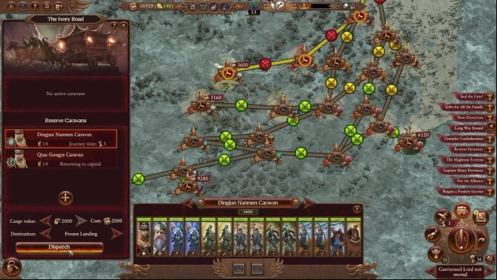 The paths aren't well-visible at first. You discover them by sending out caravans. - Total War Warhammer 3: Grand Cathay - Unique mechanics - Grand Cathay - Total War Warhammer 3 Guide