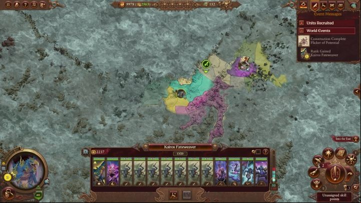 Your starting position is quite peaceful - Total War Warhammer 3: Tzeentch - how to start? - Tzeentch - Total War Warhammer 3 Guide