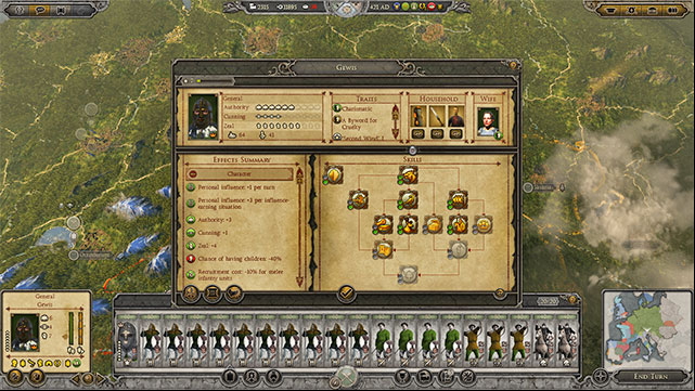 Every male character has three basic statistics describing him - authority, cunning and zeal - Characters - Court and state authority - Total War: Attila - Game Guide and Walkthrough