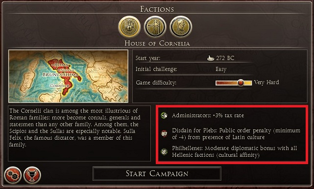The last step is to check victory conditions and campaign settings - New campaign - Game Guide - Total War: Rome II Game Guide